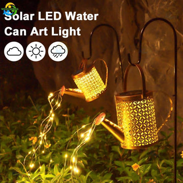 Hanging Solar Waterproof Watering Can Lights